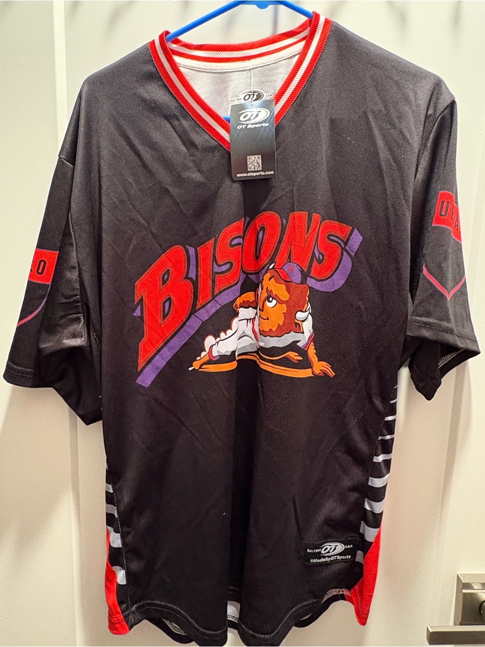 Bisons Black & Red Team Jersey by
